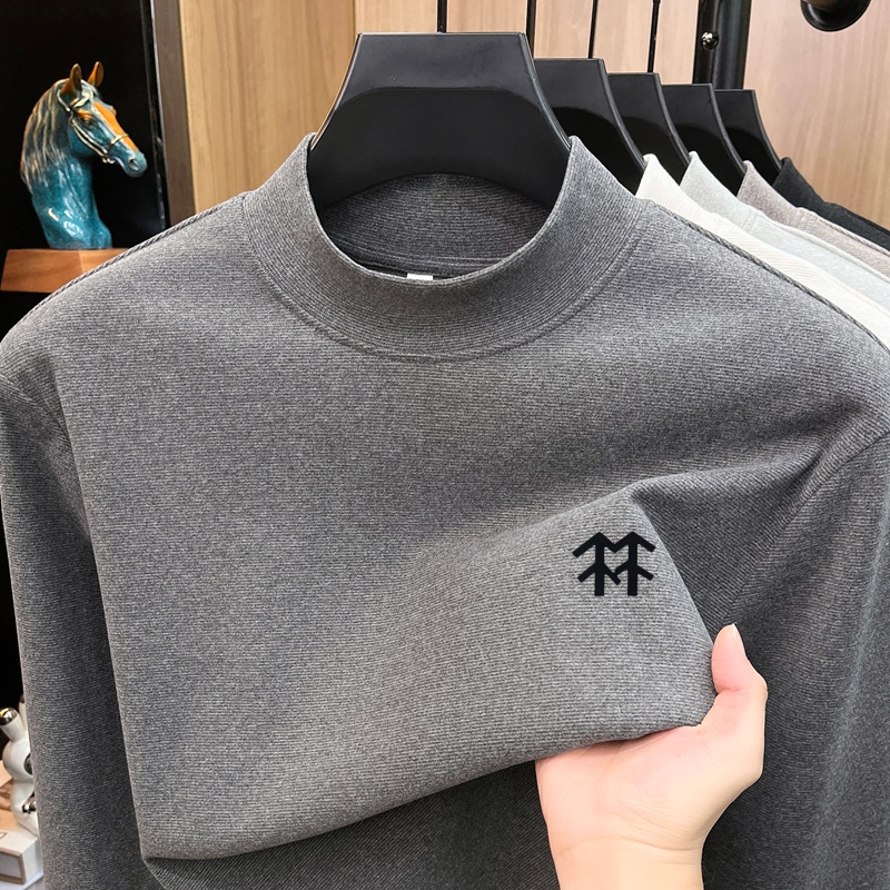 Base Layer Top - 남성용 보온 가을 겨울 프린트 티셔츠