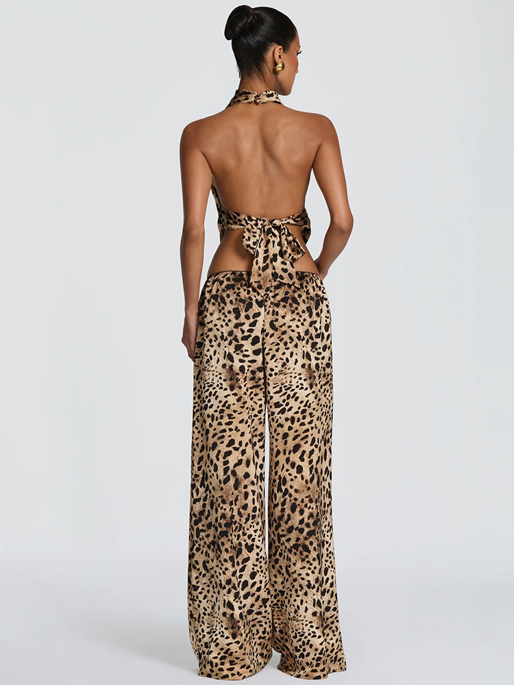 Sisterlinda Leopard Print 2 Pi - Suspender Tank Top 리뷰 및 가격